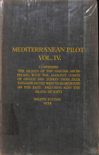 Image of Mediterranean Pilot Vol. IV (Eighth Edition)
