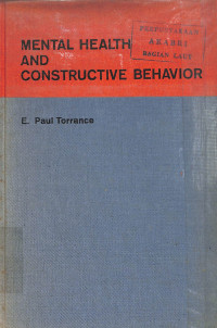 Image of Mental Health and Constructive Behavior