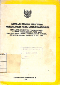 Image of Menuju Pemilu 1982 yang Menunjang Ketahanan Nasional