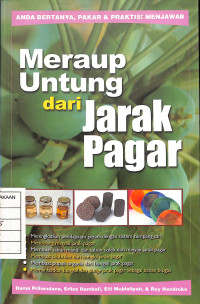 Image of Meraup Untung dari Jarak Pagar