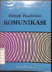 Image of Metode Penelitian Komunikasi
