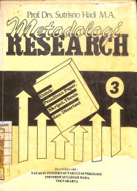 Image of Metodologi Reserach : Untuk Penulisan Paper, Skripsi, Thesis dan Disertasi - 3