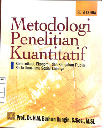Image of Metodologi Penelitian Kuantitatif