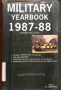 Image of Military Yearbook 1987-88 (Twentieth Year of Issue)