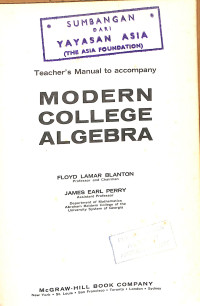 Image of Modern College Algebra