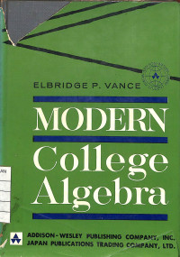 Image of Modern College Algebra