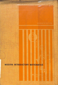 Image of Modern Introductory Mathematics