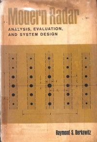Image of Modern Radar : Analysis, Evaluation, and System Design