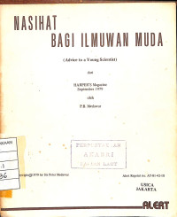 Image of Nasihat Bagi Ilmuwan Muda