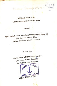 Image of Naskah Persiapan Undang-Undang Dasar 1945