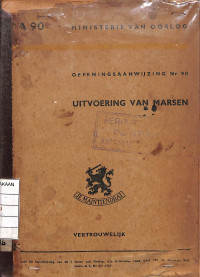 Image of Oefeningsaanijzing Nr 90 : Uitvoering Van Marsen