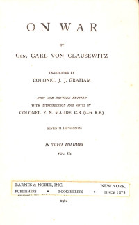 Image of On War (Vol. II)
