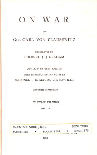 Image of ON WAR - Volume 3