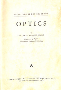 Image of Optics Third Edition