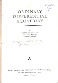 Image of Ordinary Differential Equations