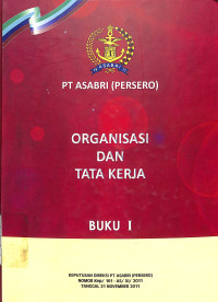 Image of Organisasi dan Tata Kerja - Buku I