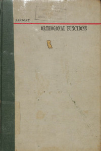 Image of Orthogonal Functions Volume IX	Orthogonal Functions Volume IX