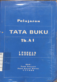 Image of Pelajaran Tata Buku TK.A1 Lengkap