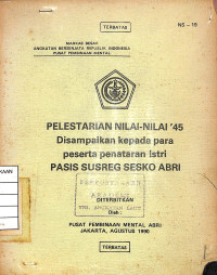 Image of Pelestarian Nilai-Nilai '45
