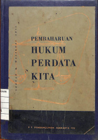 Image of Pembaharuan Hukum Perdata Kita