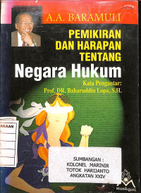 Image of Pemikiran dan Harapan Tentang Hukum Negara