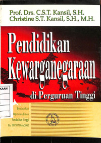 Image of Pendidikan Kewarganegaraan di Perguruan Tinggi