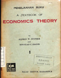 Image of Penelaahan Buku : A Textbook of Economics Theory - I