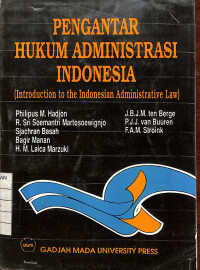 Image of Pengantar Hukum Administrasi Indonesia