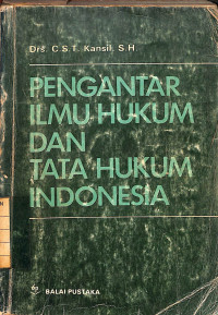 Image of Pengantar Ilmu Hukum dan Tata Hukum Indonesia