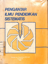 Image of Pengantar Ilmu Pendidikan Sistematis