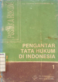 Image of Pengantar Tata Hukum Di Indonesia , I : Hukum Perdata