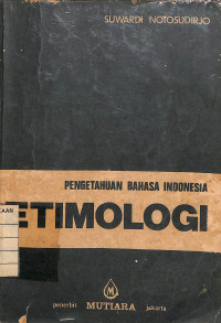 Image of Pengetahuan Bahasa Indonesia Etimologi