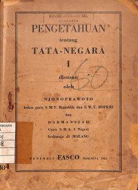 Image of Pengetahuan Tentang Tata-Negara I