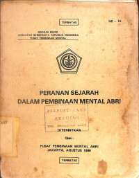 Image of Peranan Sejarah Dalam Pembinaan Mental ABRI
