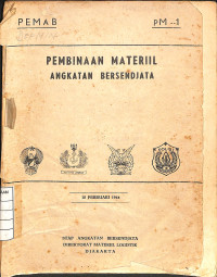 Image of Peraturan Pembinaan Materiil Angkatan Bersendjata