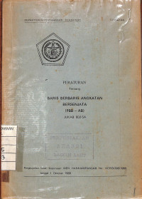 Image of Peraturan tentang Baris Berbaris Angkatan Bersenjata