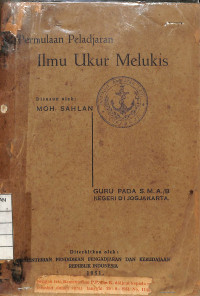 Image of Permulaan Peladjaran Ilmu Ukur Melukis