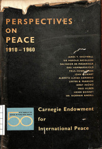 Image of Perspectives on Peace 1910 - 1960