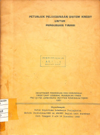 Image of Petunjuk Pelaksanaan Sistem Kredit untuk Perguruan Tinggi