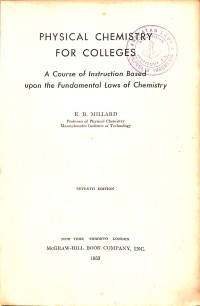 Image of Physical Chemistry For Colleges Seven Edition