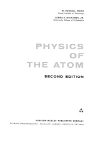 Image of Physics of the Atom Second Edition