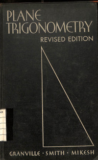 Image of Plane Trigonometry Revised Edition