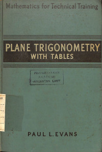 Image of Plane Trigonometry With Tables