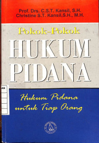 Image of Pokok-Pokok Hukum Pidana