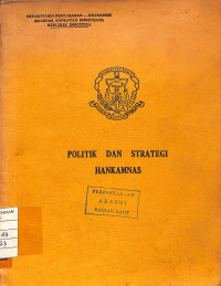 Image of Politik dan Strategi Hankamnas
