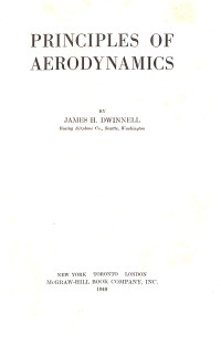Image of Principles of Aerodynamics