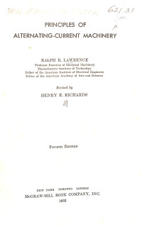 Image of Principles of Alternating-Current Machinery - Fourth Edition