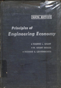 Image of Principles of Engineering Economy Sixth Edition