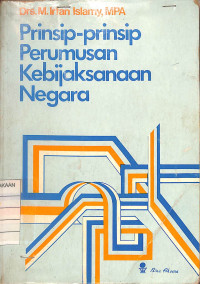 Image of Prinsip-prinsip Perumusan Kebijaksanaaan Negara