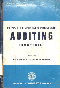 Image of Prinsip Prinsip dan Prosedur Auditing (Kontrole)